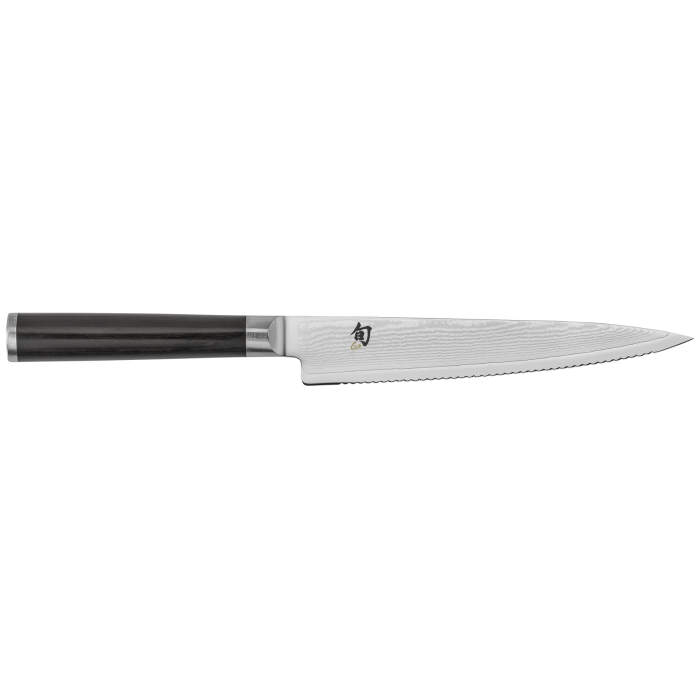 Shun Classic Serrated Utility 6"