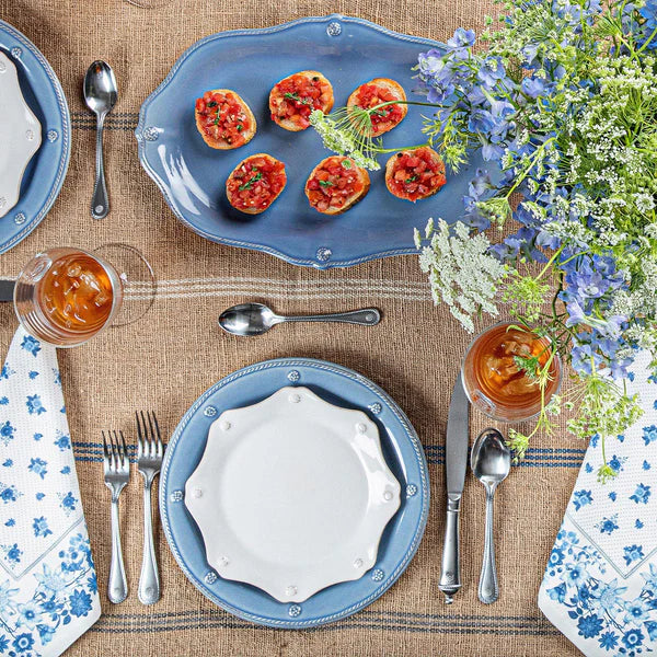 Juliska Berry & Thread Melamine Dinner Plate - Chambray