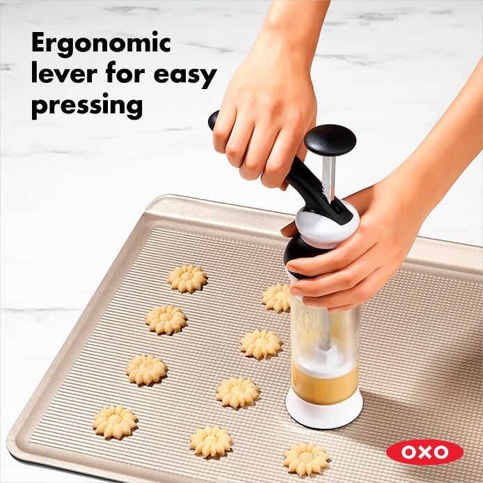 OXO Good Grips Cookie Press With Disk Storage Case