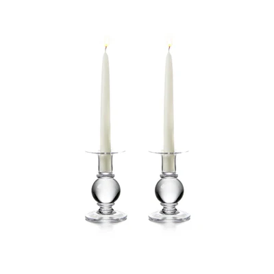 Simon Pearce Hartland Candlestick, Set Of 2, Small