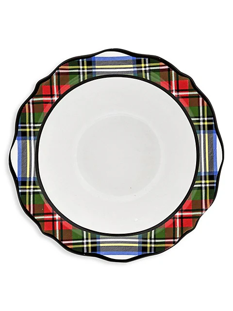 Juliska Stewart Tartan Cereal/Ice Cream Bowl