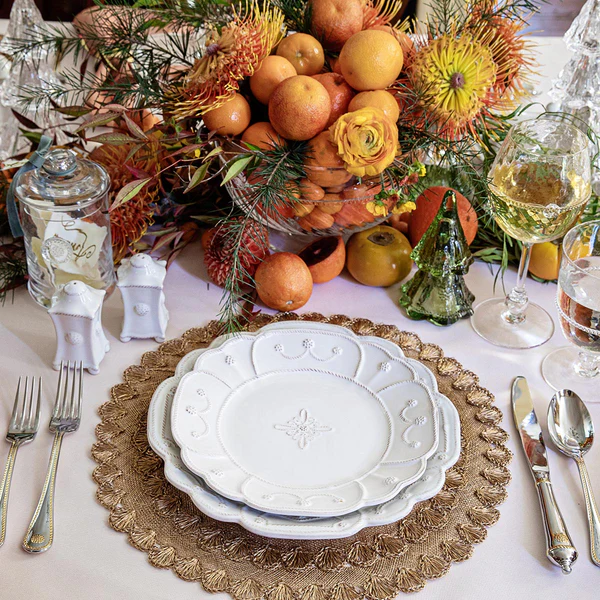 Juliska Jardins du Monde Dinner Plate - Whitewash