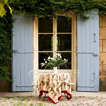 Couleur Nature Gooseberry French Tablecloth 59"59"