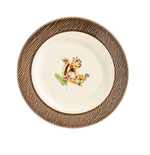 Juliska Forest Walk Set of 4 Animal Cocktail Plates