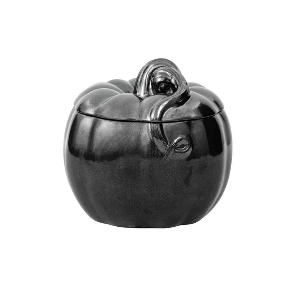 Juliska Pewter Stoneware 6" Pumpkin