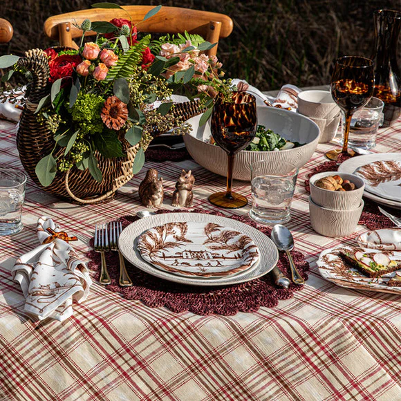 Juliska Harvest Tartan 60x120 Tablecloth