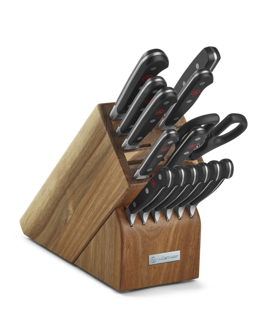 Wusthof Classic 15 Pc Acacia Block Set