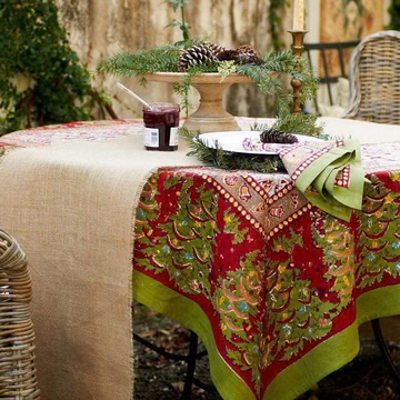 Couleur Nature French Tablecloth Noel 59"x86"