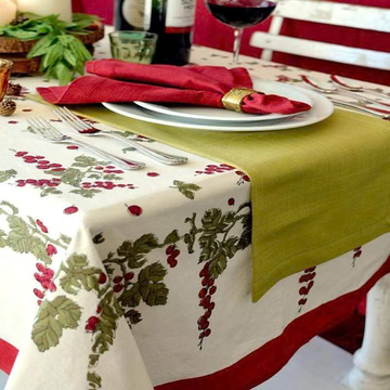 Couleur Nature Gooseberry French Tablecloth 59"59"