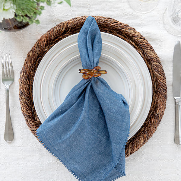 Juliska Berry Trim Napkin - Navy