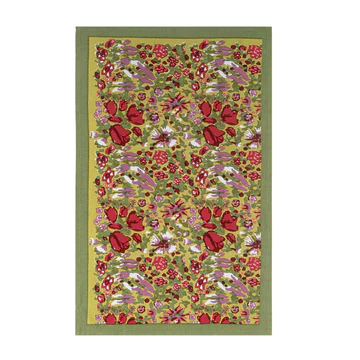 Couleur Nature Jardin Tea Towels Red & Green