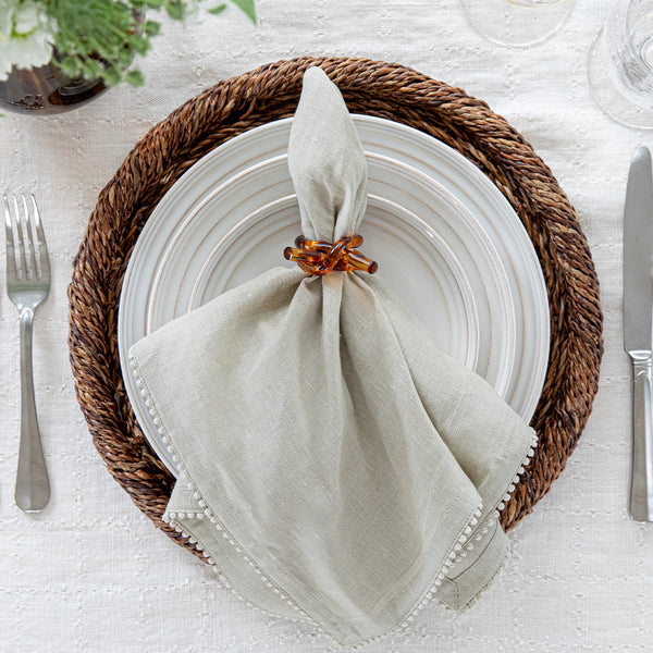 Juliska Berry Trim Flax Napkin