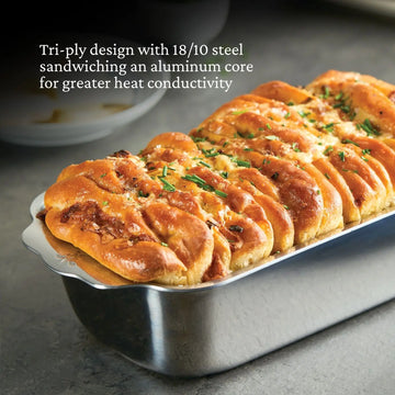 Hestan OvenBond Tri-ply Stainless Steel 1-Pound Loaf Pan