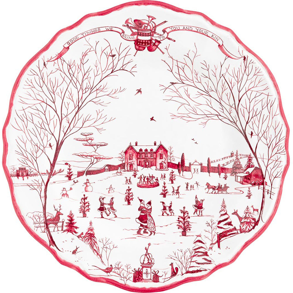 Juliska Country Estate Winter Frolic Melamine Dinner Plate