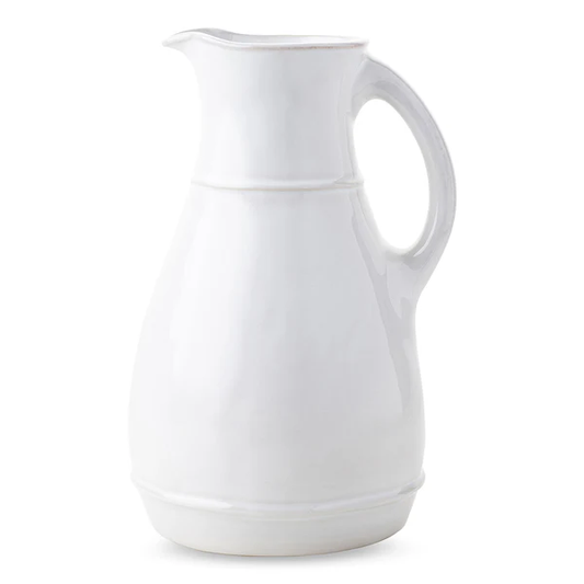 Juliska Puro Ceramic Pitcher - Whitewash