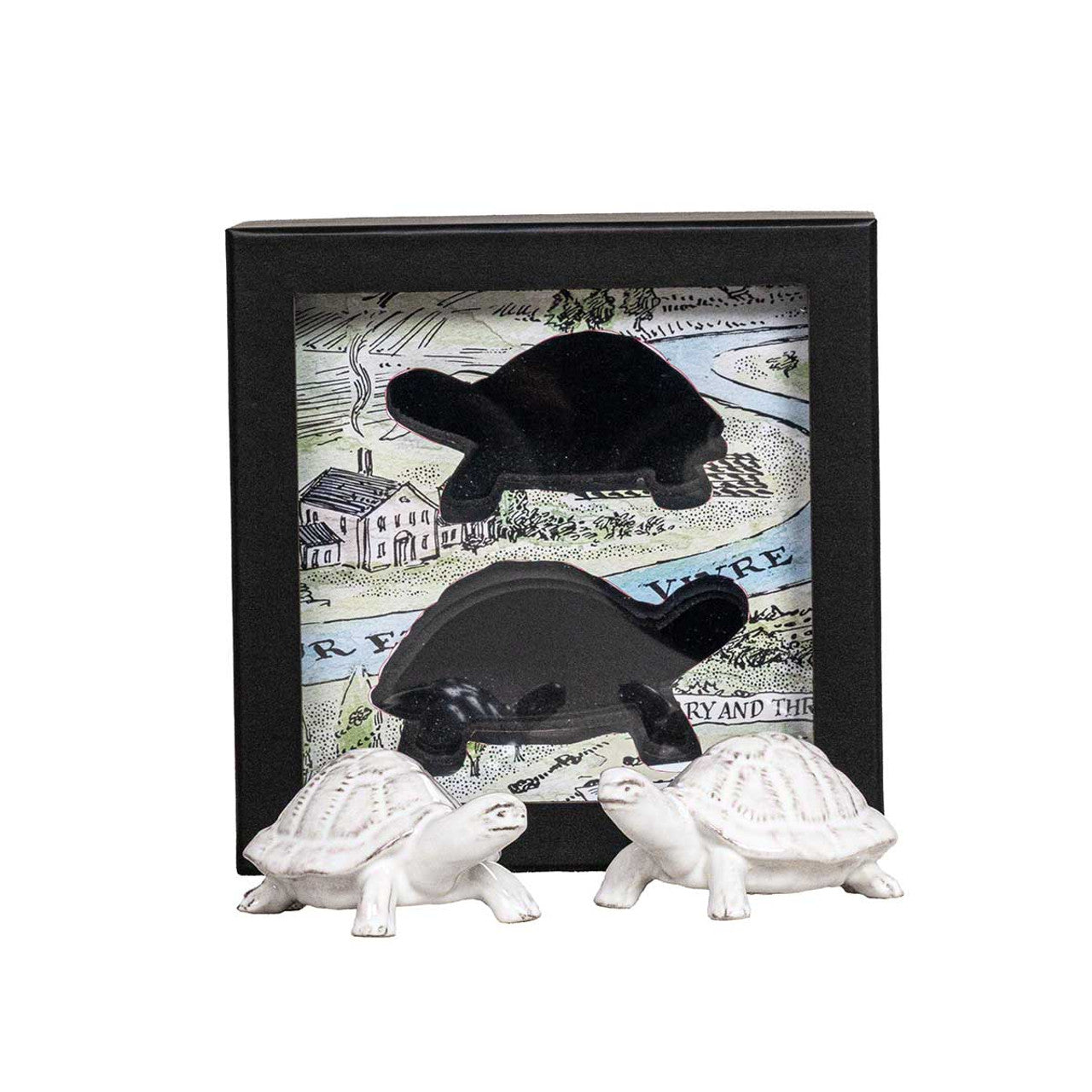 Juliska Clever Creatures Turtle Salt and Pepper Set/2pc