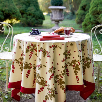 Couleur Nature Gooseberry French Tablecloth 59"59"