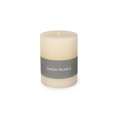 Simon Pearce Pillar Candle Ivory 3x6