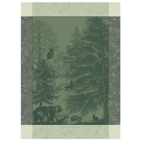 Garnier Thiebaut Animaux De La Foret Sapin Jacquard Kitchen Towel