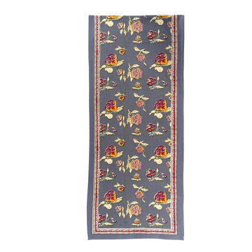 Couleur Nature Pansy Runner Red & Grey 16"x72"