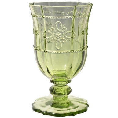 Juliska Colette Green Footed Goblet