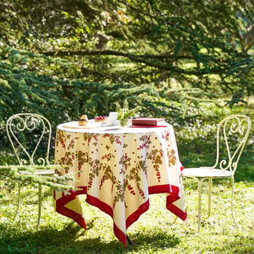 Couleur Nature Gooseberry French Tablecloth 59"59"