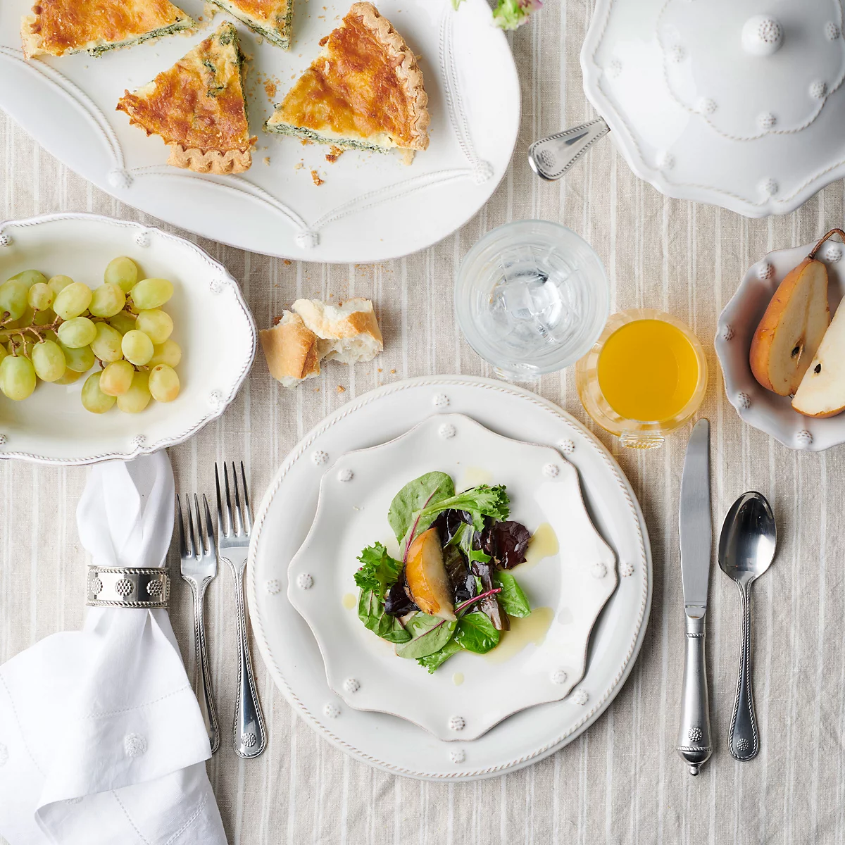 Juliska Berry & Thread Dinner Plate - Whitewash