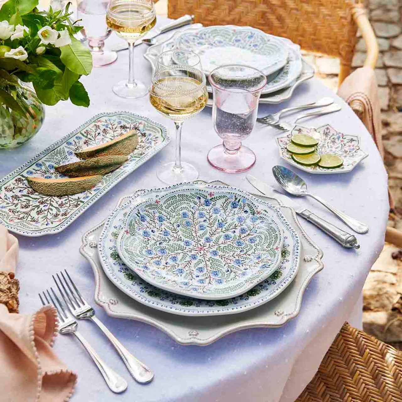 Juliska Villa Seville Scalloped Dessert/Salad Plate - Chambray