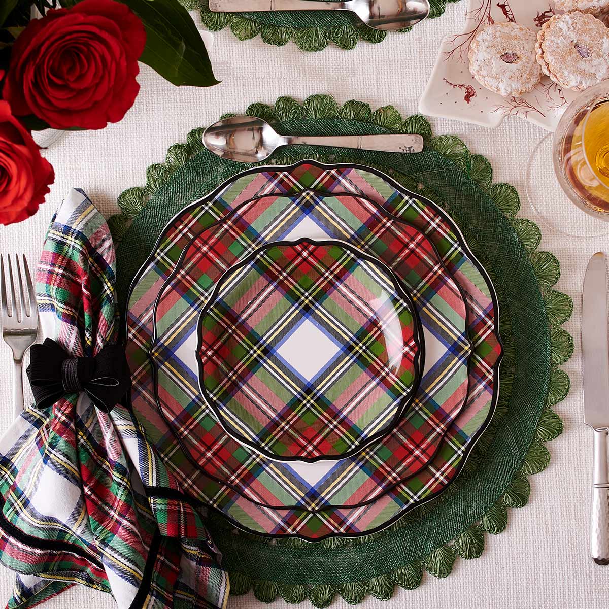 Juliska Stewart Tartan Dinner Plate