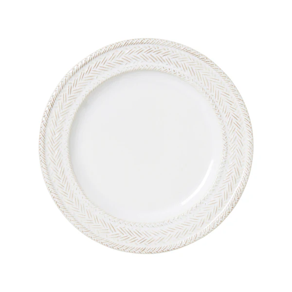 Juliska Le Panier Dessert/Salad Plate - Whitewash