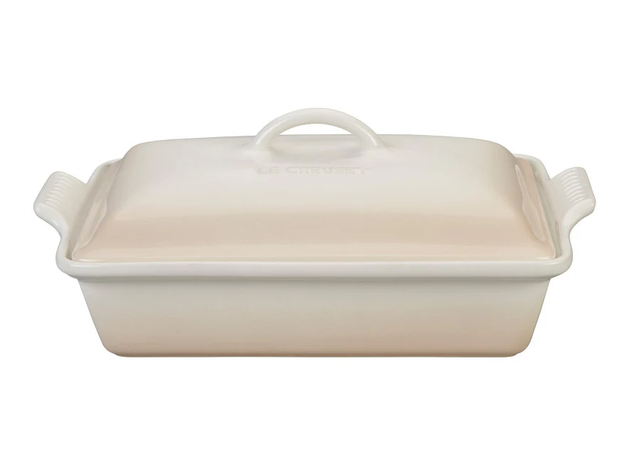 Le Creuset Heritage Rectangular Casserole in Meringue 4 qt