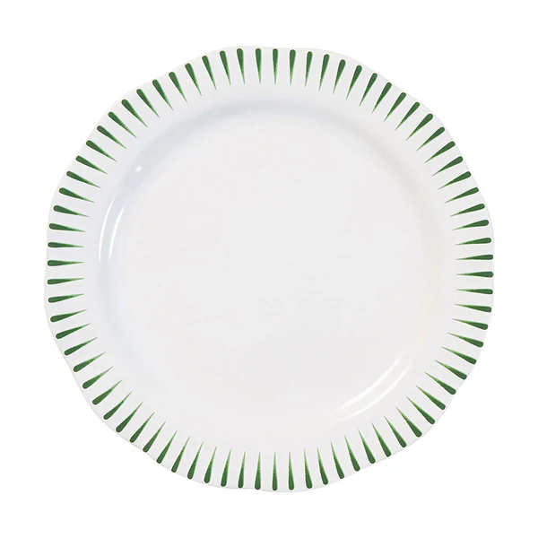 Juliska Sitio Stripe Dinner Plate - Basil