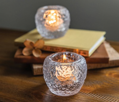 Simon Pearce LoveYourBrain Snowball Tealight