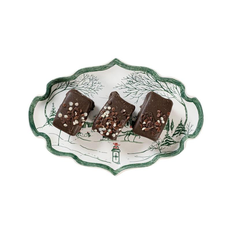 Juliska Country Estate Winter Frolic 7" Tray- Evergreen