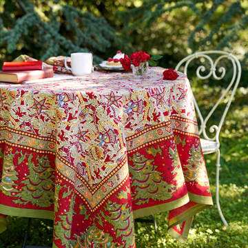 Couleur Nature French Tablecloth Noel 59"x86"