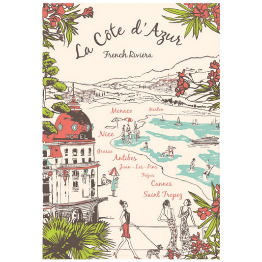 Torchons & Bouchons Tea Towel La Cote d'Azur