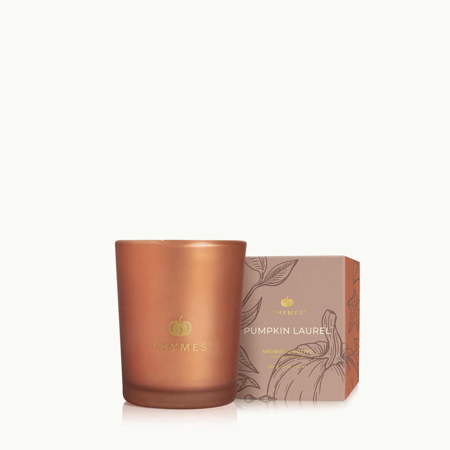 Thymes Pumpkin Laurel Votive Candle