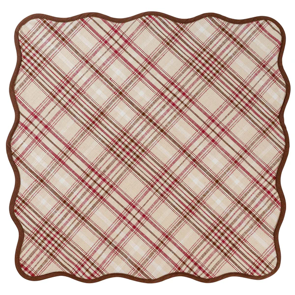 Juliska Harvest Tartan 52" Square Tablecloth