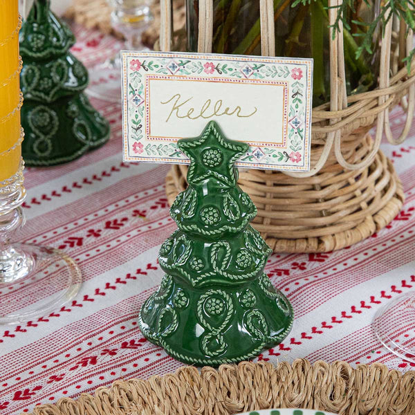 Juliska Berry & Thread Tree Place Card Holder Set/4 - Basil