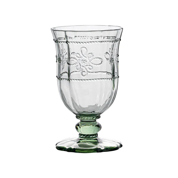 Juliska Acrylic Water Goblet Colette Green