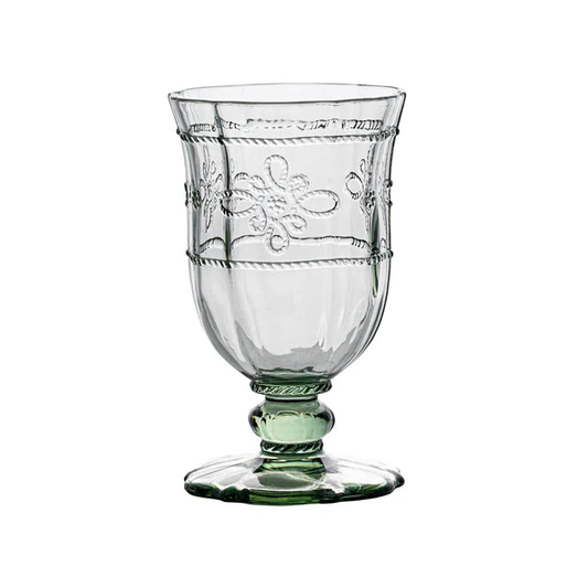 Juliska Acrylic Water Goblet Colette Green