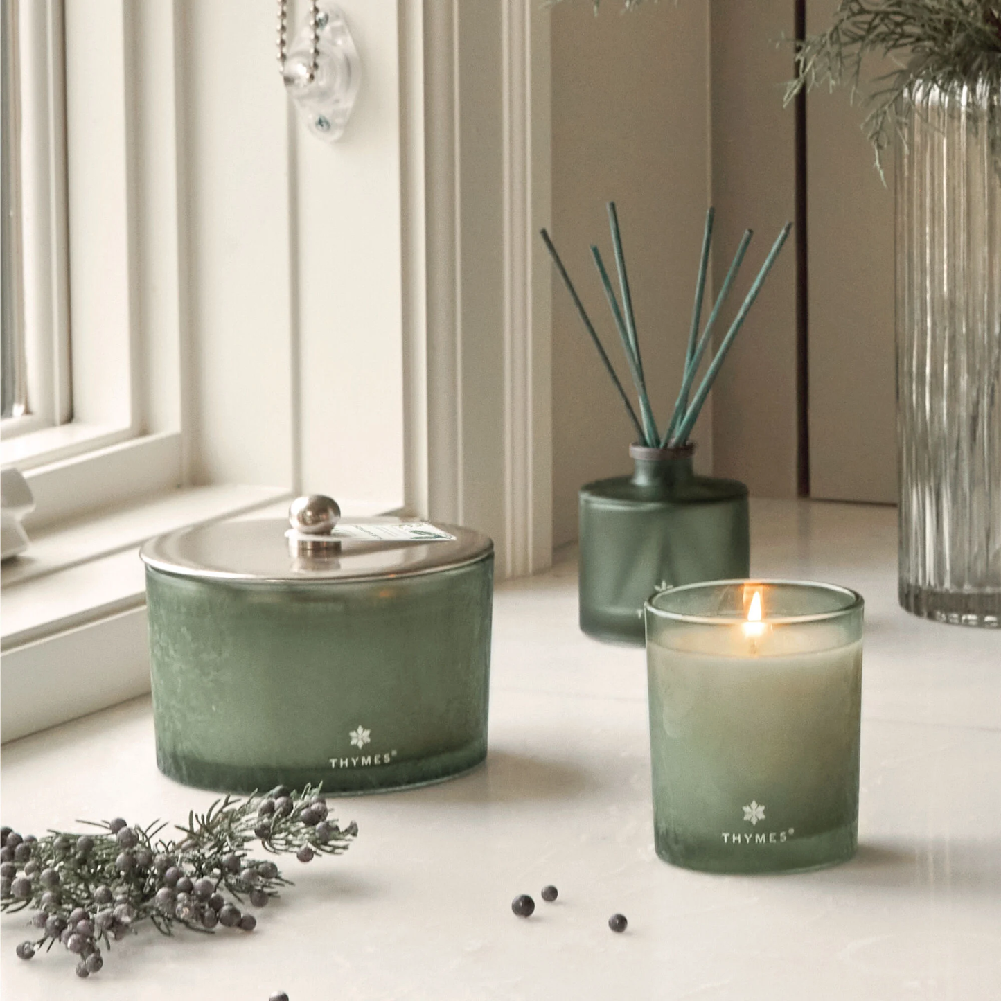 Thymes Highland Frost 3-Wick Candle