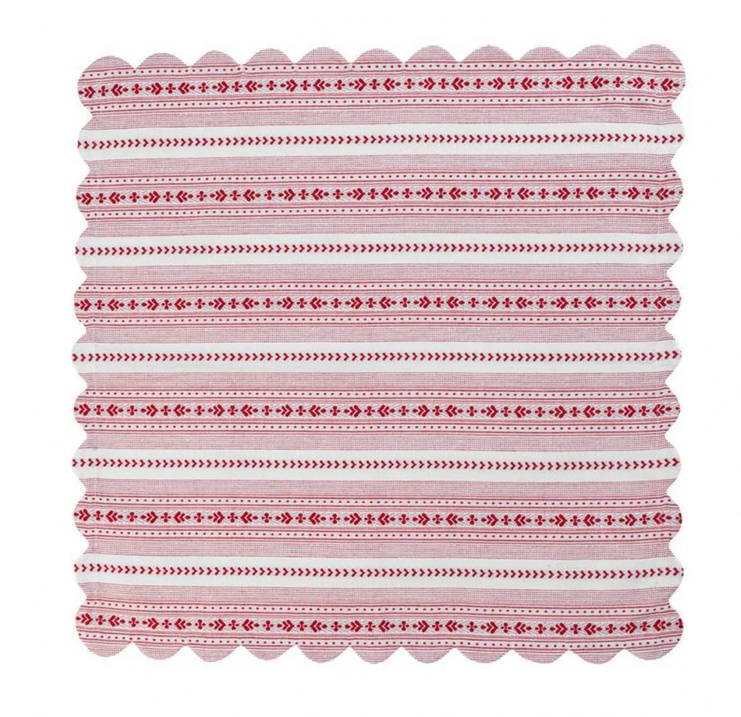 Juliska Villa Stripe Napkin Set/4 - Red