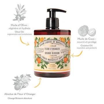 Panier Des Sens Liquid Hand Soap "Orange Blossom" 16.9oz