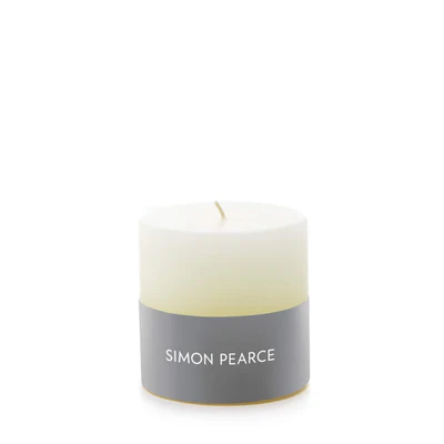 Simon Pearce Pillar Candle Ivory 3x3