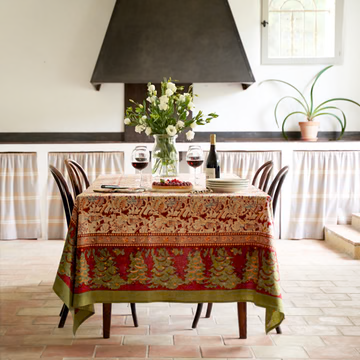 Couleur Nature French Tablecloth Noel 59"x86"