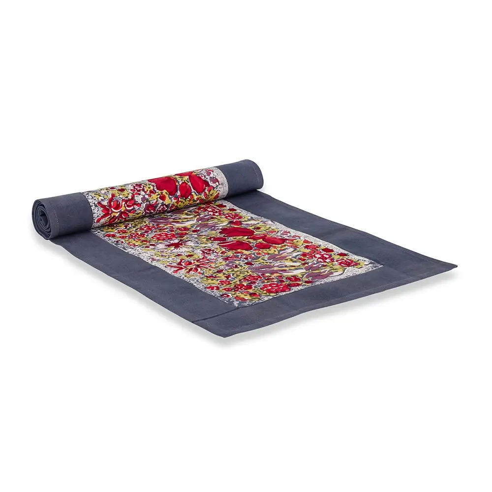 Couleur Nature Jardin Runner Red & Grey 16"x72"