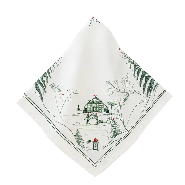 Juliska Country Estate Winter Frolic Napkin - Evergreen