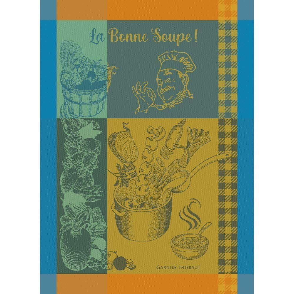 Garnier Thiebaut La Bonne Soupe Curcuma (The Good Turmeric Soup) French Kitchen Towel