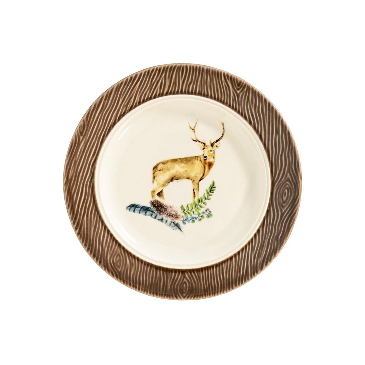 Juliska Forest Walk Set of 4 Animal Cocktail Plates